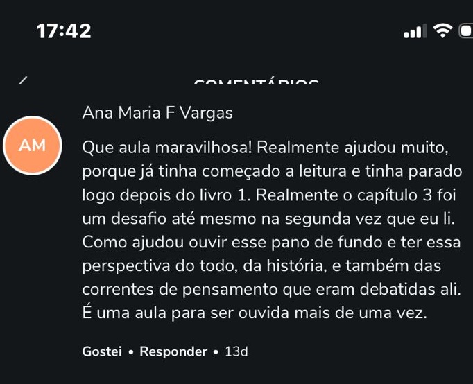 Depoimento de Ana Maria F Vargas